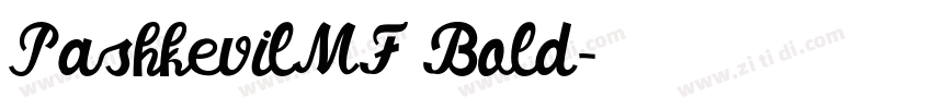 PashkevilMF Bold字体转换